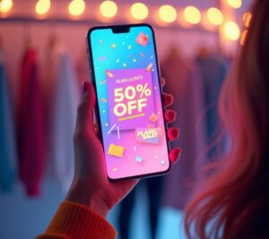 Fashion app notification screen