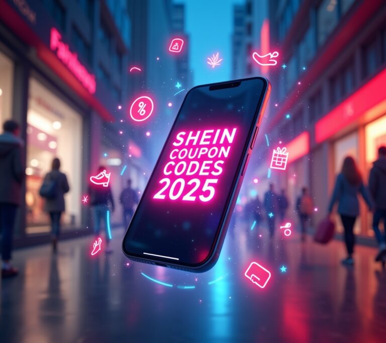 Shein app showing discount popup