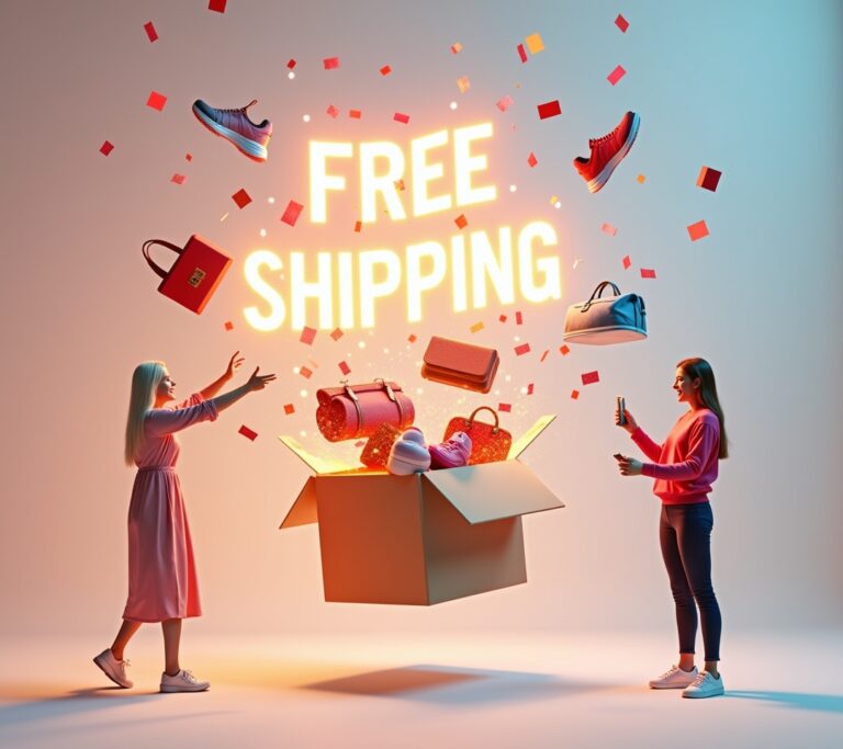 Temu free shipping banner